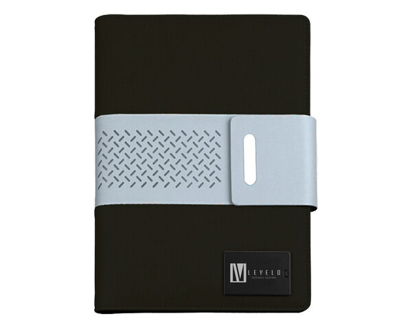 Levelo Techbook Notebook with Built-In 8000mAh Power Bank