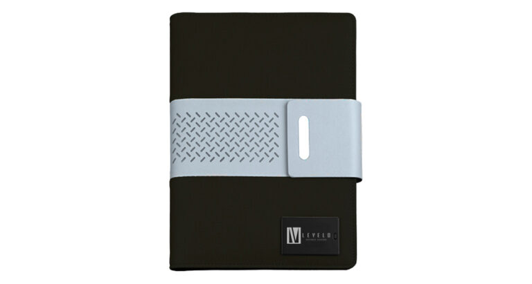 Levelo Techbook Notebook with Built-In 8000mAh Power Bank