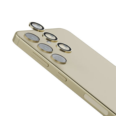 Levelo Trio Camera Lens For Samsung S24 / S24 Plus - Titanium Gold