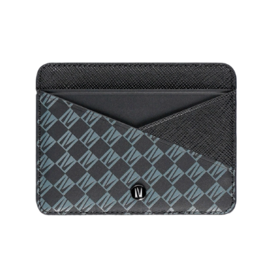 Levelo Tuxedo Monogram Leather Wallet