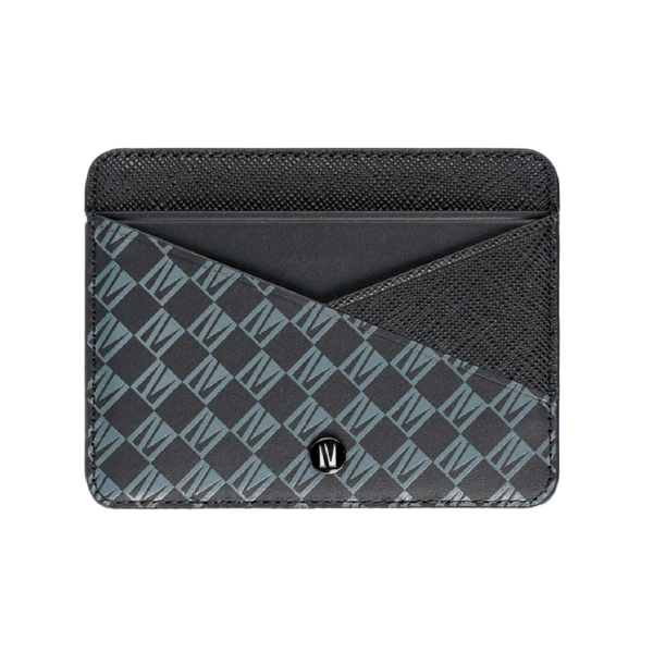 Levelo Tuxedo Monogram Leather Wallet