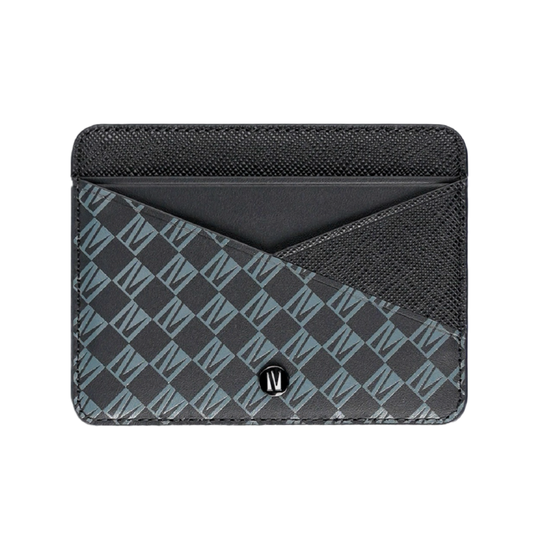 Levelo Tuxedo Monogram Leather Wallet
