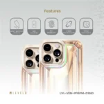 Levelo Venessa Diamond Design Case for iPhone 16 - Desert Sand