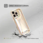 Levelo Venessa Diamond Design Case for iPhone 16 - Desert Sand