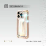 Levelo Venessa Diamond Design Case for iPhone 16 - Desert Sand