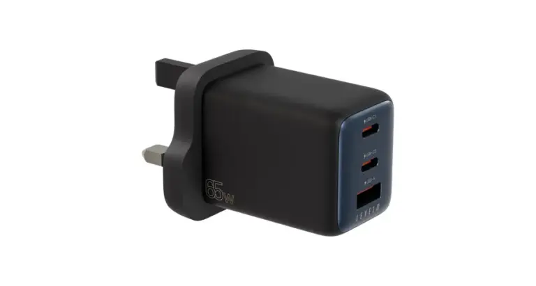 Levelo Vero GaN Double Port Adapter 65W - Black / Blue