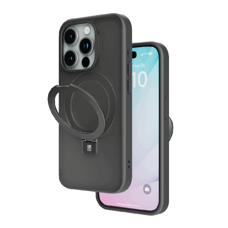 Levelo Verona PC + TPU MagSafe Kickstand Matte Case for iPhone 15 Series