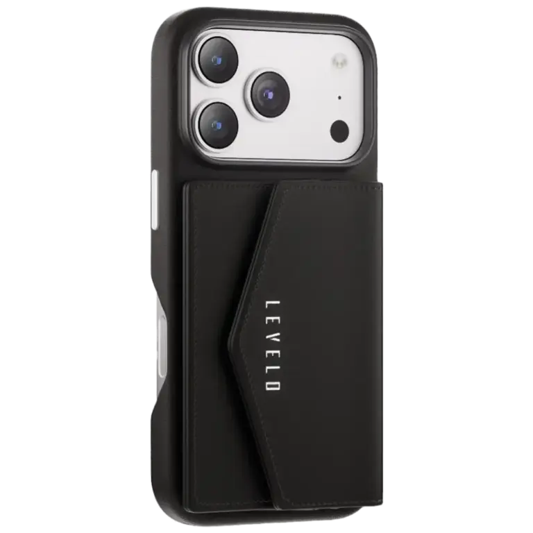 Levelo Vertex PU Leather Wallet Case for iPhone 17 Pro/Pro Max