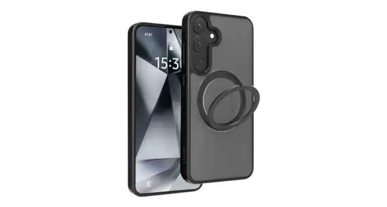 Levelo Via Matte with Ring Stand Case for Samsung S25 Ultra / Plus