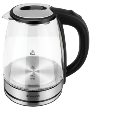 PORODO PYRO ELECTRIC GLASS KETTLE - Clear