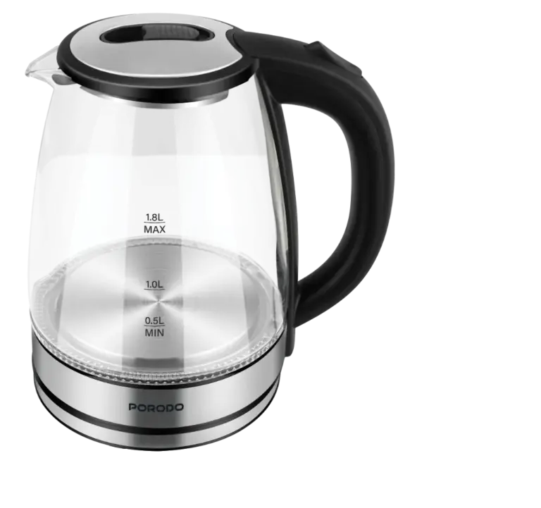 PORODO PYRO ELECTRIC GLASS KETTLE - Clear