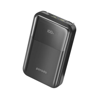 Porodo 10000 mAh 18W Powerbank with Type C and Lightning Cable