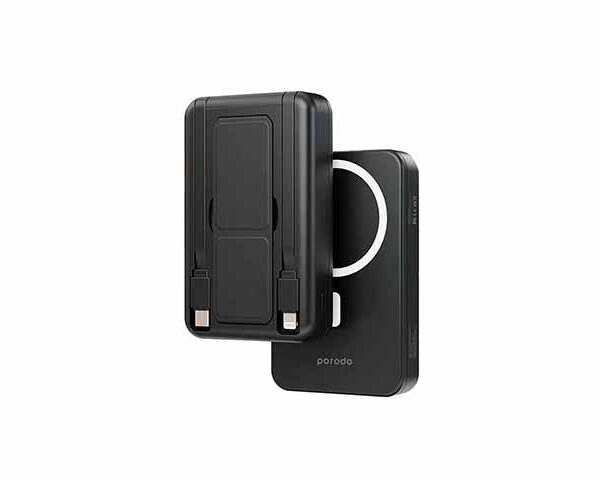 Porodo 10000 mAh Magsafe Powerbank Attach with Type C and Lightning Cable