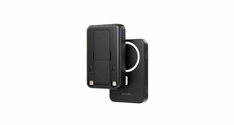 Porodo 10000 mAh Magsafe Powerbank Attach with Type C and Lightning Cable