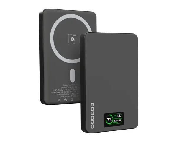 Porodo 10000mAh MagSafe Power Bank - Dark Gray