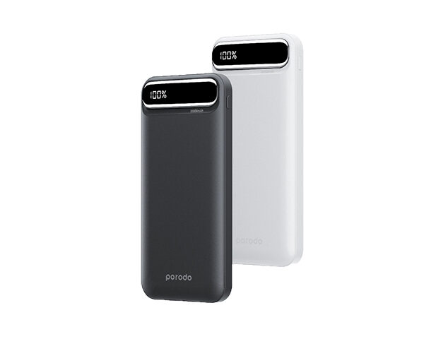 Porodo 10000mAh Power Bank with Digital Display