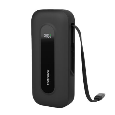 Porodo 10000mAh Power bank 58cm Retractable Type-C