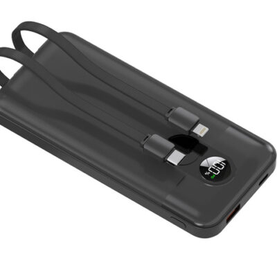 Porodo 10000mAh Powerbank Integrated Cable