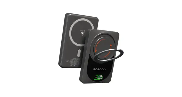 Porodo 10000mAh Qi2 Wireless Power Bank - Dark Gray