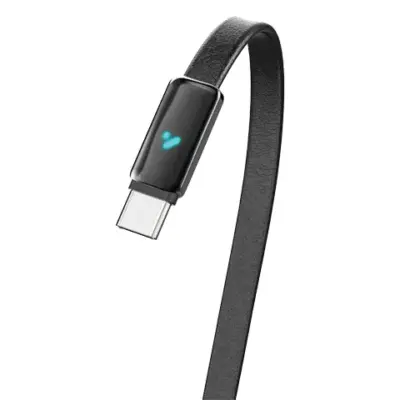 Porodo 100W LED USB-C To USB-C Leather Charging & Data Transfer Cable