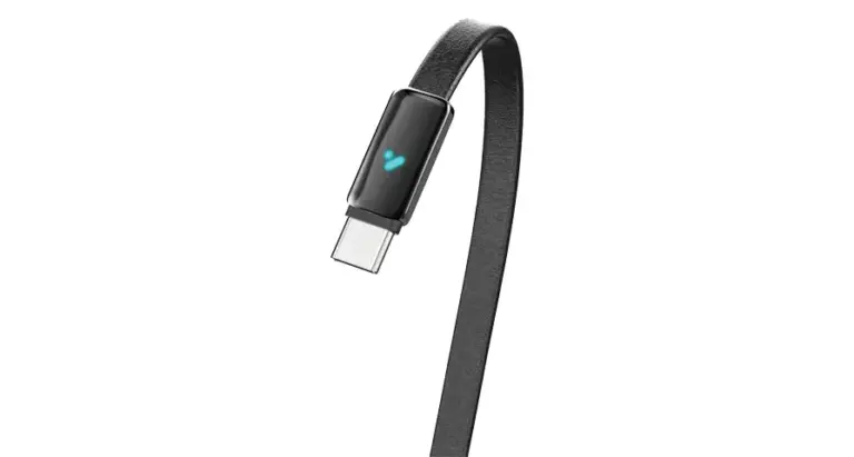 Porodo 100W LED USB-C To USB-C Leather Charging & Data Transfer Cable