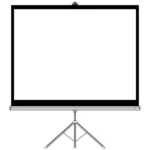 Porodo 100" Portable Projection Screen with Stable Tripod Stand