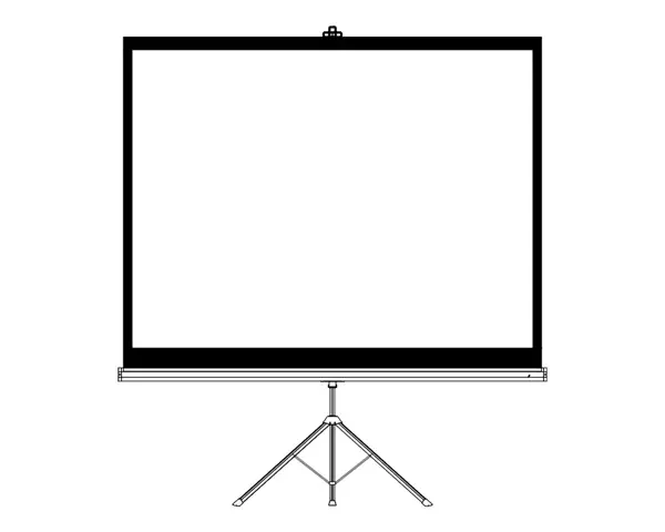 Porodo 100" Portable Projection Screen with Stable Tripod Stand