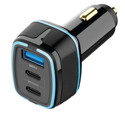 Porodo 105W Dual PD Multi-Port Quick Charge Car Charger