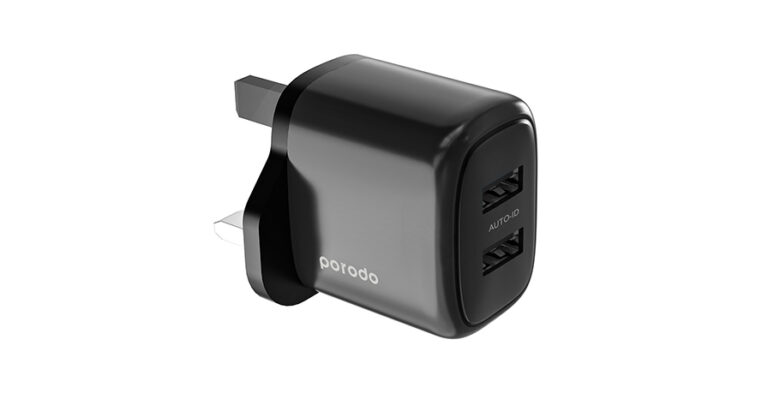 Porodo 12W Double USB 2.4A Charger UK