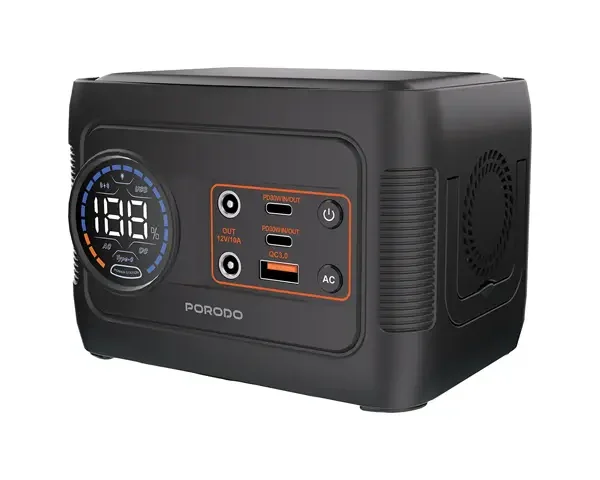 Porodo 150W Forcebase Portable Power Station - Gray/Black