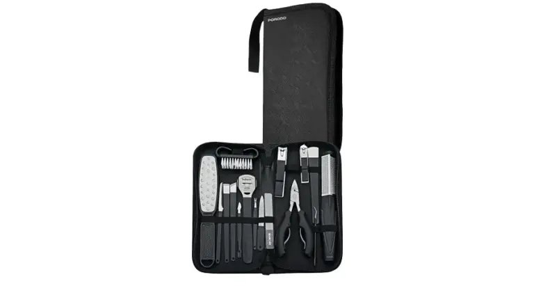 Porodo 16-In-1 Portable Nail Clipper Set for Manicure & Pedicure