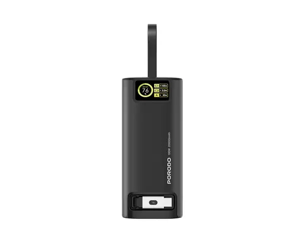 Porodo 20000mAh 130W Power Bank 1M Retractable Type-C Cable