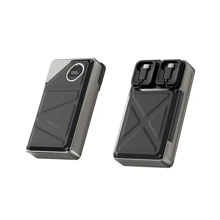 Porodo 20000mAh Power Bank Built-In Type-C & Lightning
