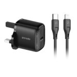 Porodo 20W Single USB C Charger UK With Type C to L Cable 1.2M