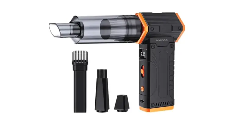 Porodo 2-In-1 Air Duster & Vacuum Cleaner with 4 Replaceable Nozzles