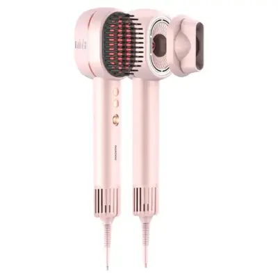 Porodo 2-In-1 Hair Dryer & Straightener Brush with Smart Temperature Control