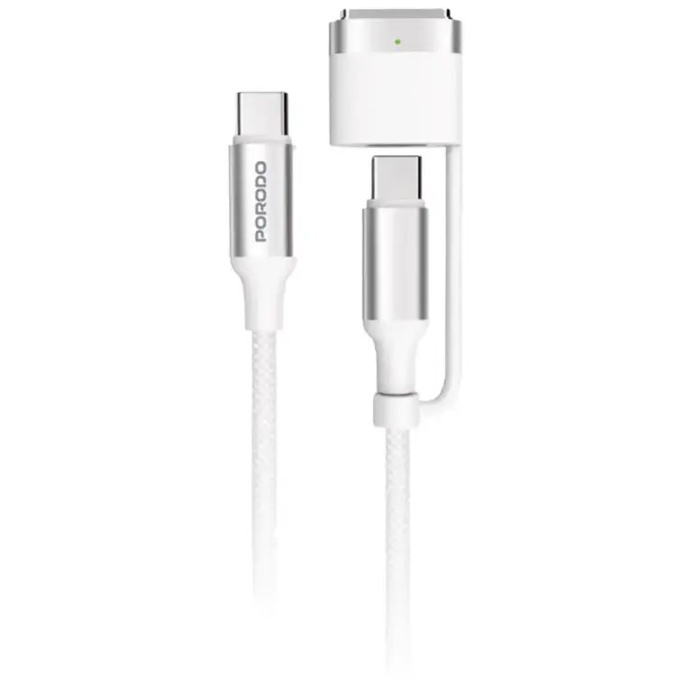 Porodo 2-in-1 Cable MagSafe 3 Charging Cable with USB-C to USB-C