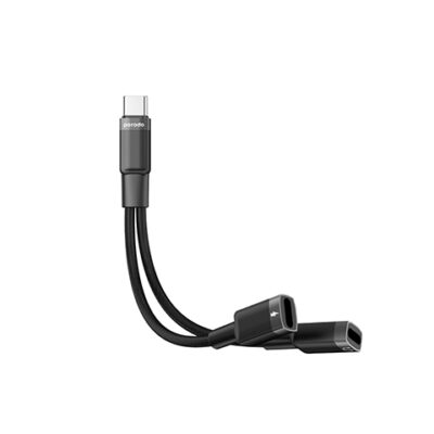 Gadget Pulse Kenya 59 Porodo 2in1 Lightning to 2*Type C Jack Headphone and Charging Converter Adapter