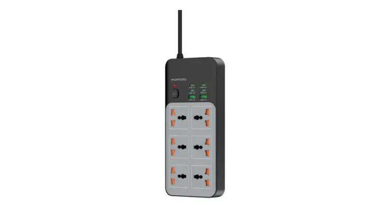 Porodo 3000W | 6AC Universal Power Strip with 6 USB Ports (4C + 2A)