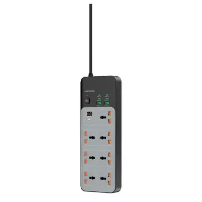 Porodo 3000W | 7AC Universal Power Strip with 6 USB Ports (4C + 2A)