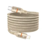 Porodo 30W Type-C to Lightning Magnetic Braided Cable 3M