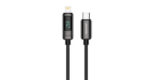 Porodo 35W Braided C to Lightning cable Watts display