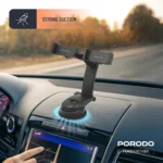 Porodo 360° Rotatable Car Phone Holder