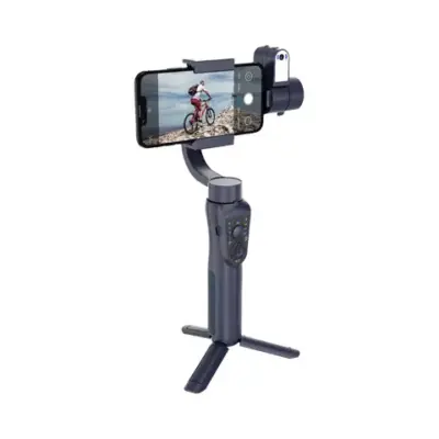 Porodo 3-Axis Ai Tracker & Light Gimbal Stabilizer
