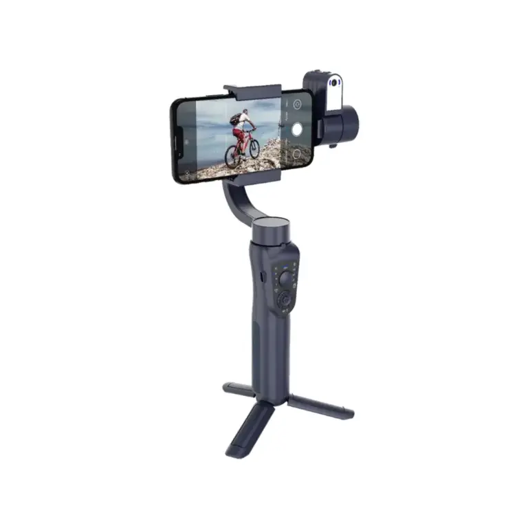 Porodo 3-Axis Ai Tracker & Light Gimbal Stabilizer
