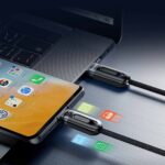 Porodo 3-IN-1 Digital-Display Fast Charging 1.2M Cable A to C+L+M
