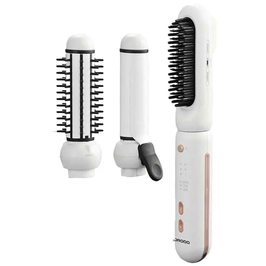 Porodo 3-In-1 Cordless Hair Styling Tool Hair Straightener & Curling Iron