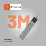 Porodo 4AC 65W 3000W Power Strip