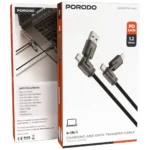 Porodo 4-In-1 Charging And Data Transfer Cable