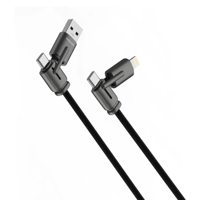 Porodo 4-In-1 Charging And Data Transfer Cable